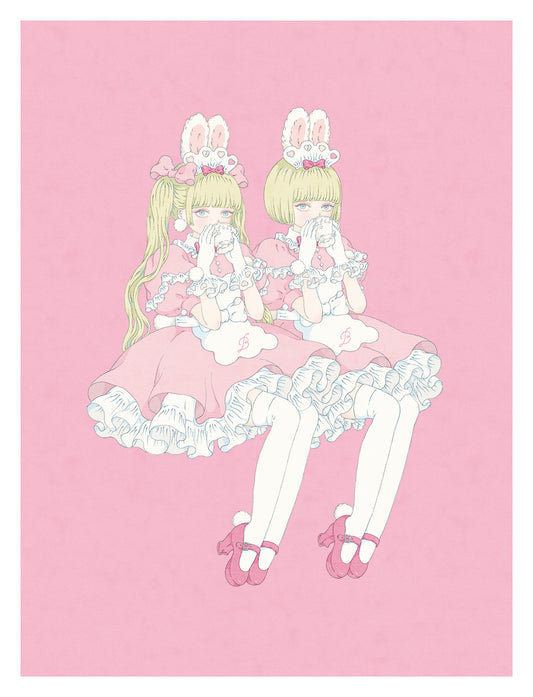 Kira Imai - Bunny Parlor Teatime Print