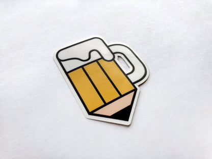 Drink and Draw Society 3" Sticker