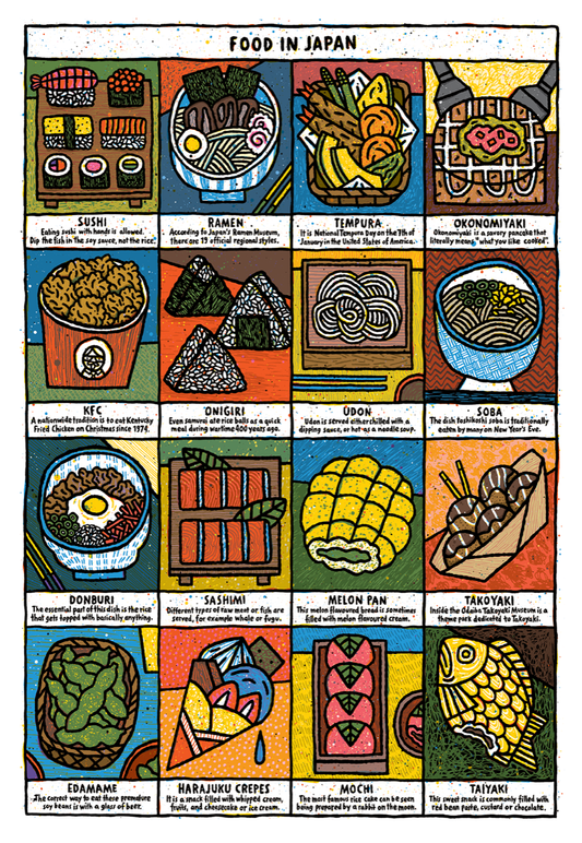 Dani Spickermann - Food In Japan Poster
