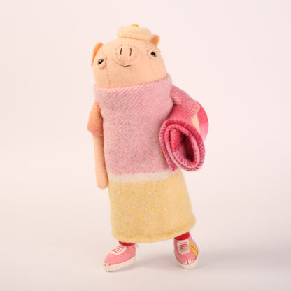 Cat Rabbit - Pig in Blanket (Pink Cape)