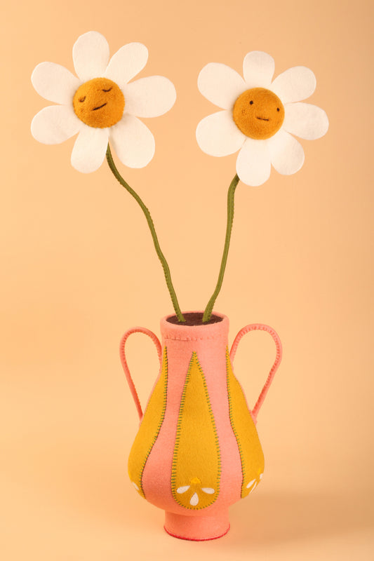 Cat Rabbit - Daisies in a Vase (Writ Large)