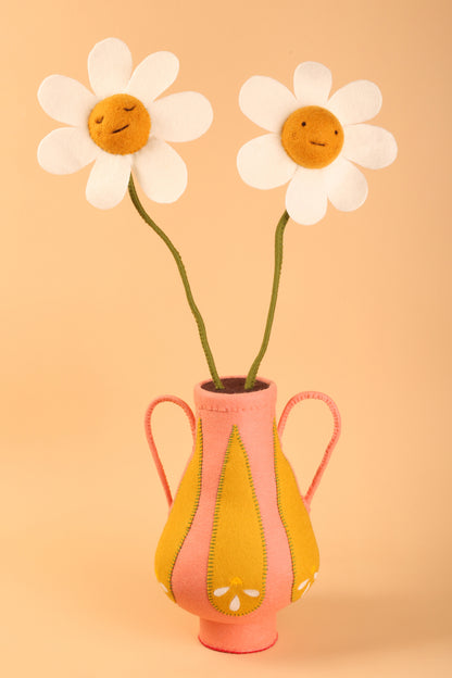 Cat Rabbit - Daisies in a Vase (Writ Large)