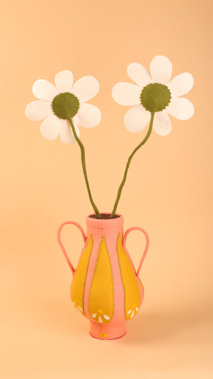 Cat Rabbit - Daisies in a Vase (Writ Large)