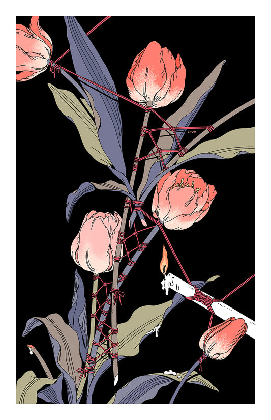 Choo - Tulip Flame Print