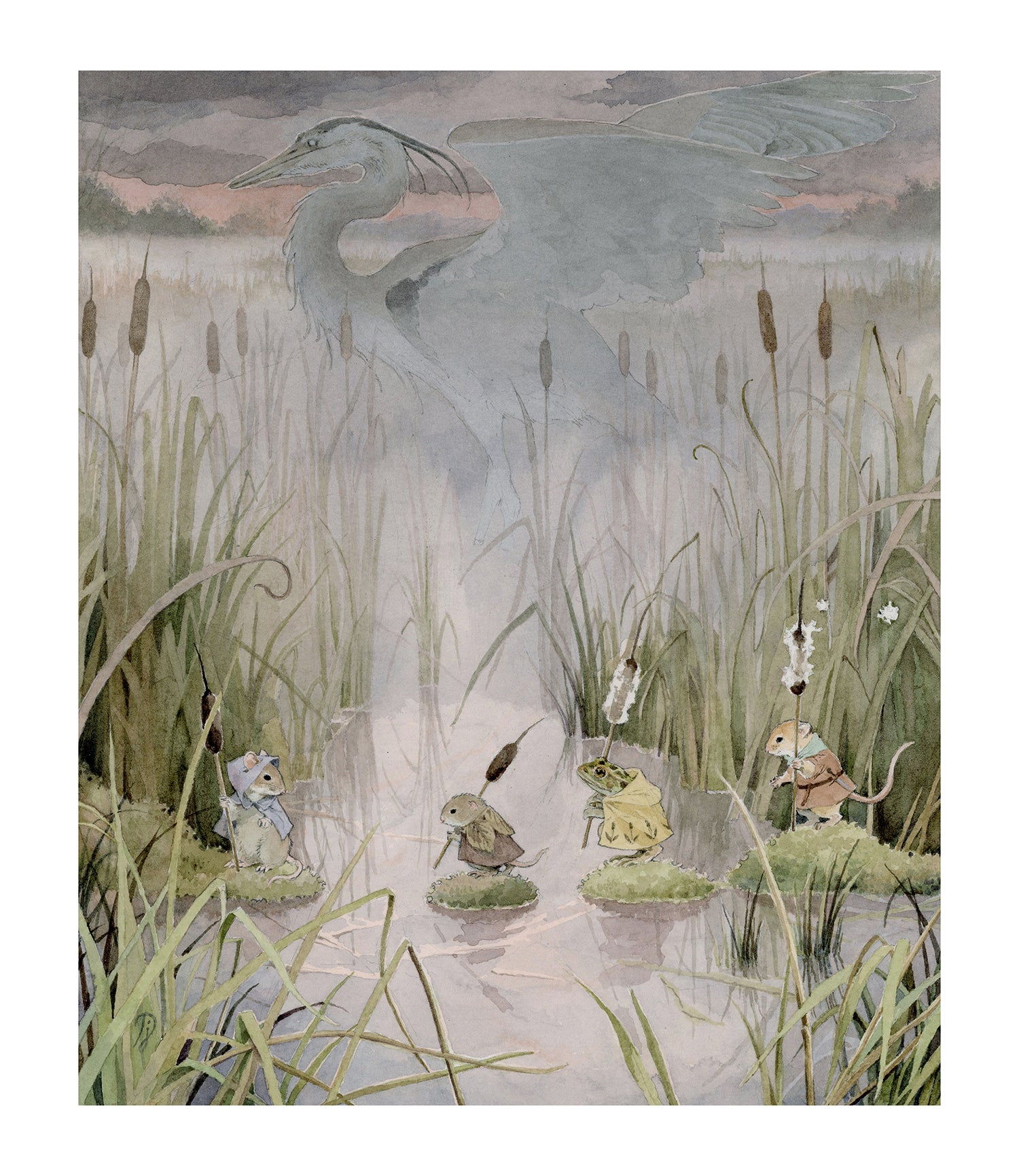Lily Seika Jones - The Cattail Procession Print – Nucleus Portland
