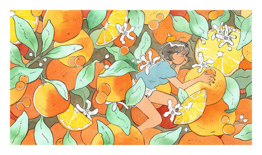 Parakid - Orange Harvest Print