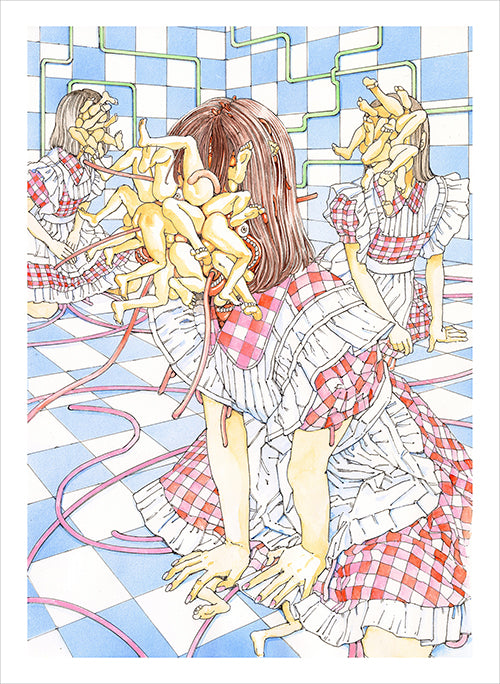 Shintaro Kago - Maid Cafe Print