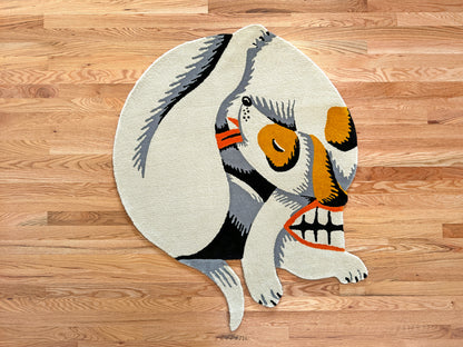 Kyler Martz - Skull Dog Handmade Tuft Rug (PREORDER)