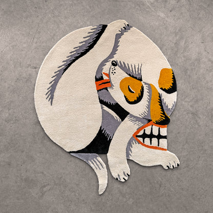 Kyler Martz - Skull Dog Handmade Tuft Rug (PREORDER)
