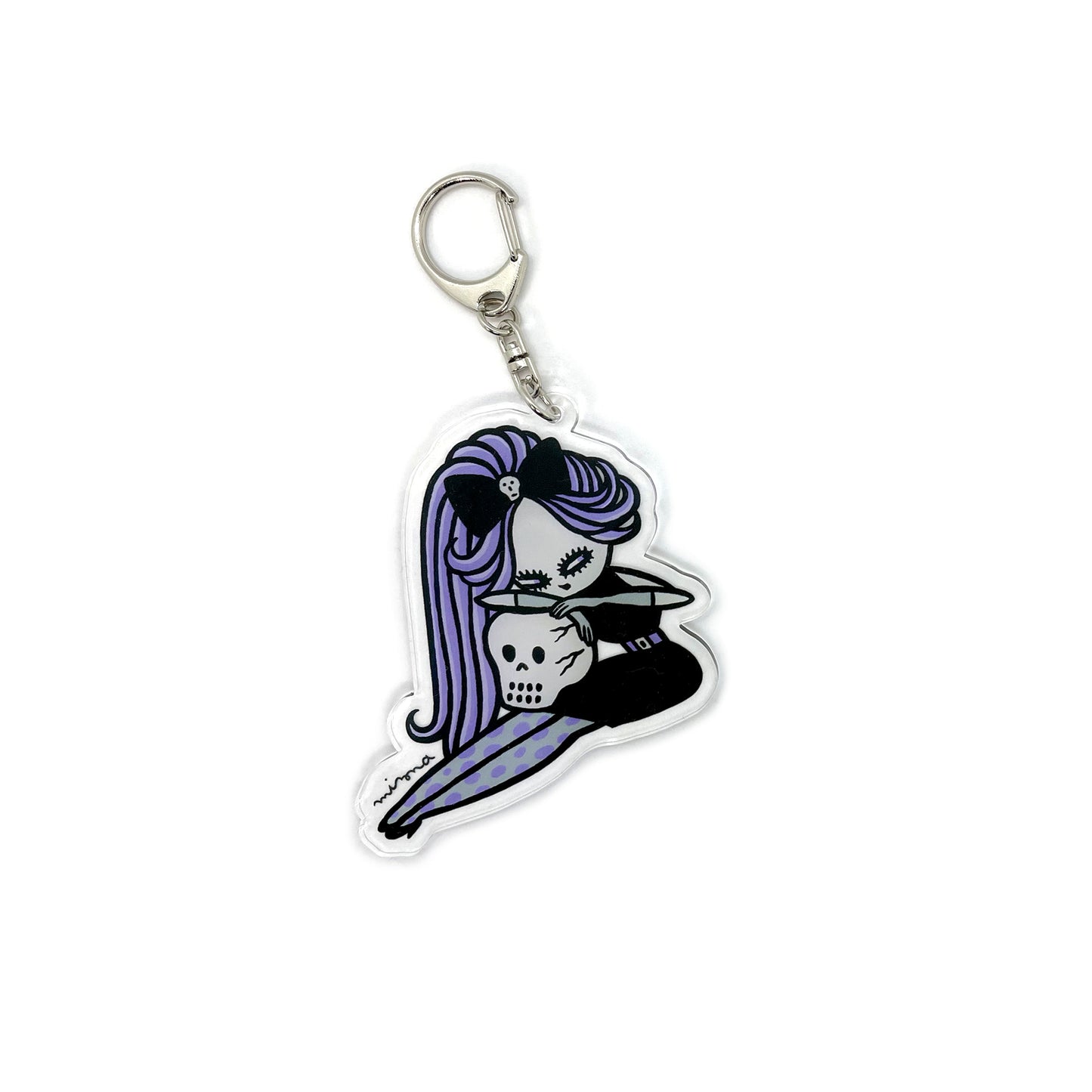 Mizna Wada - City Skull Keychain