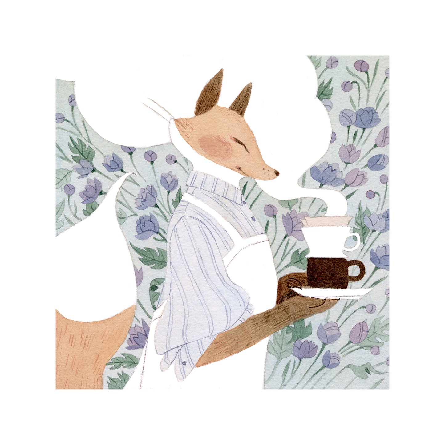 Vanessa Gillings - Caffeinated Critters: Fox Print