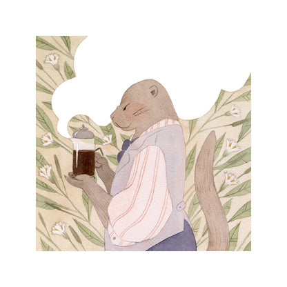 Vanessa Gillings - Caffeinated Critters: Otter Print