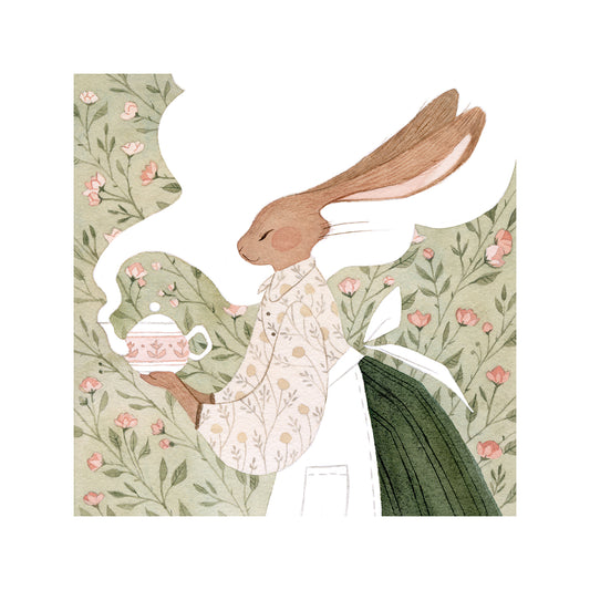 Vanessa Gillings - Caffeinated Critters: Bunny Print