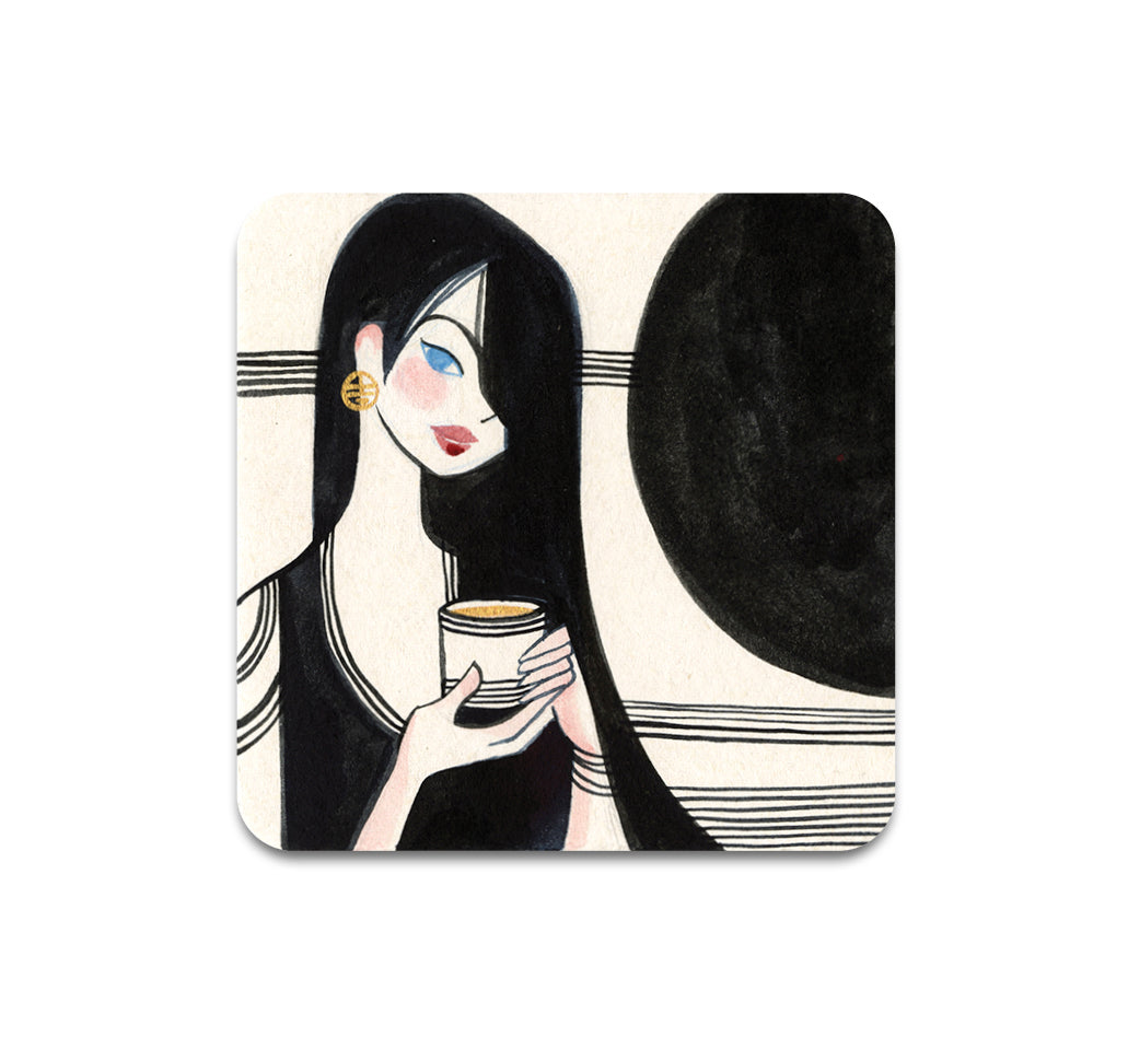 S3 Alina Chau - Dark Coffee Coaster