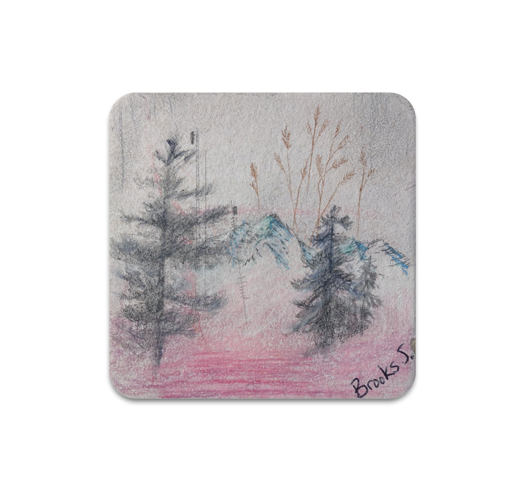 S3 Brooks Salzwedel - Blue Mountain Weeds Coaster
