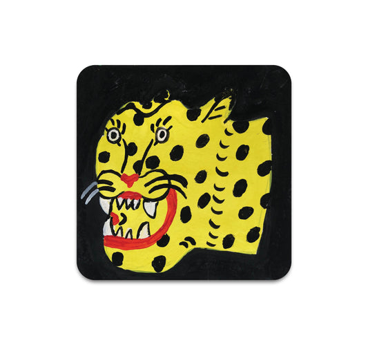 S3 Kristina Micotti - Yellow Cheetah Coaster