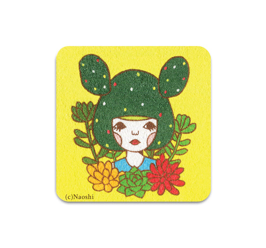 S3 Naoshi - Cactus Girl Coaster