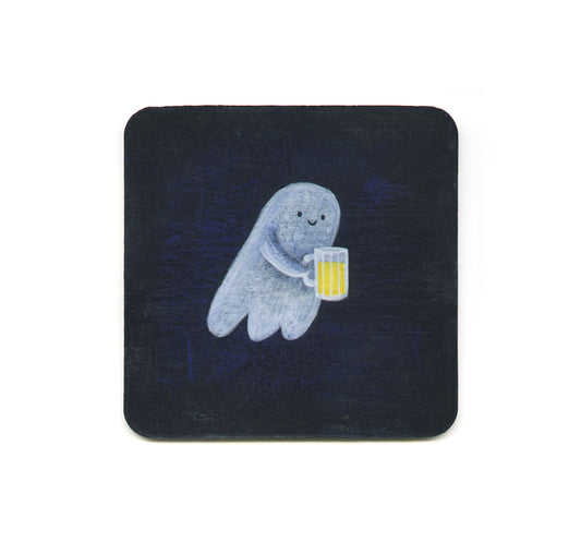S1 Nellie Le - Ghost Drinking Buddy Coaster