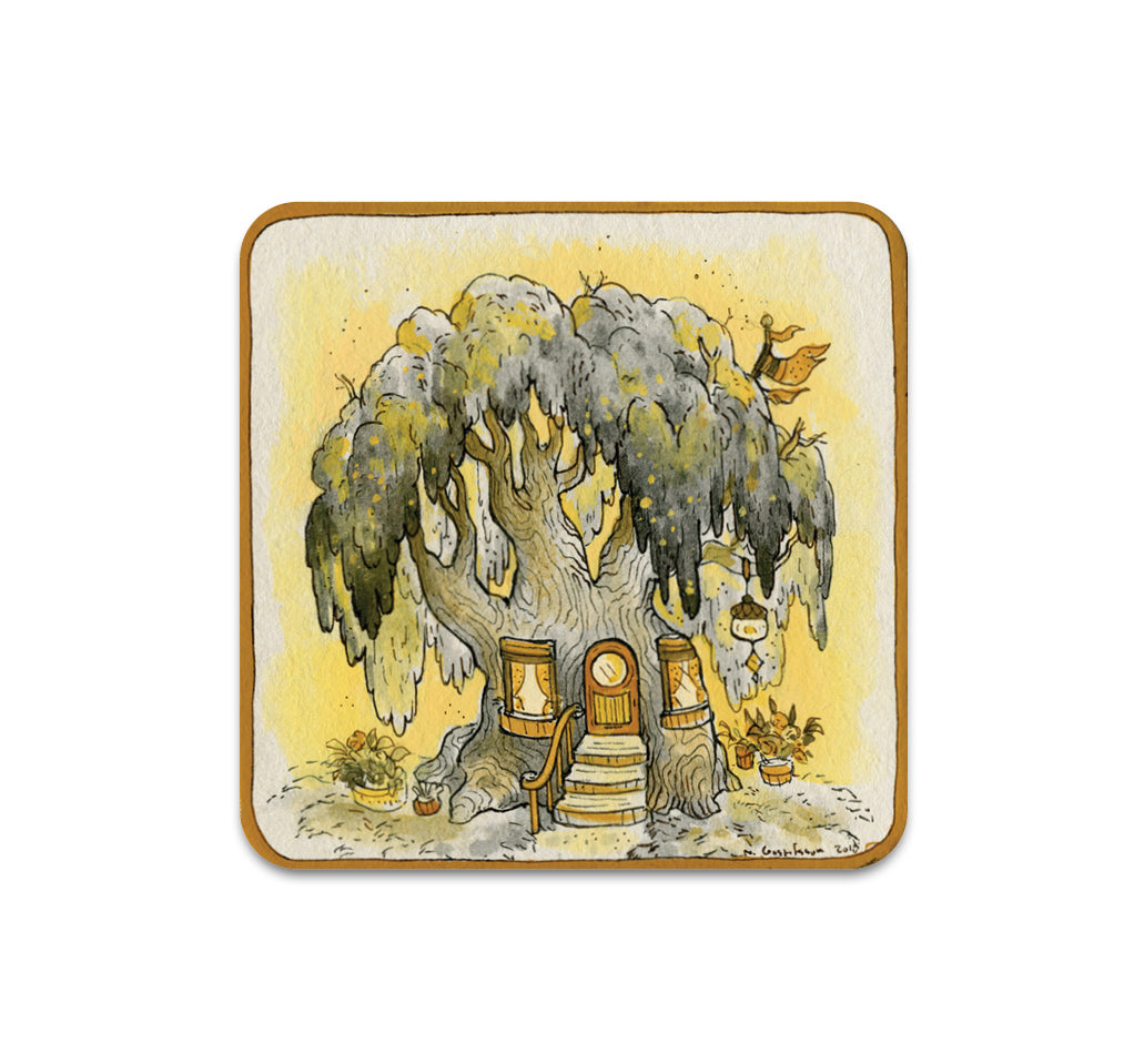 S3 Nicole Gustafsson - Golden Treehouse Coaster
