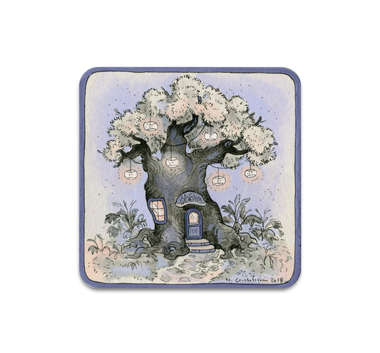 S3 Nicole Gustafsson - Periwinkle Treehouse Coaster