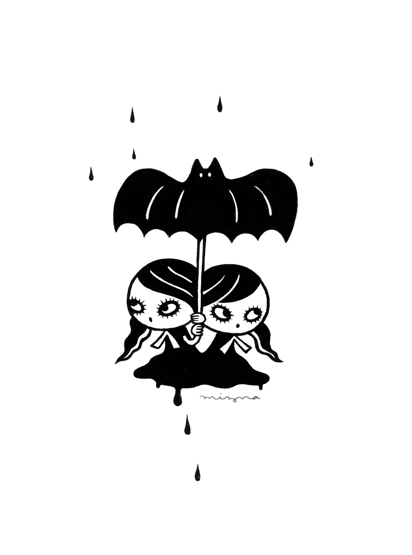 Mizna Wada - Rain Twins Print