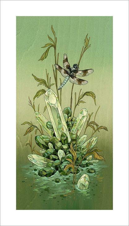 Nicole Gustafsson - Eight-Spotted Skimmer (hand-embellished) Print