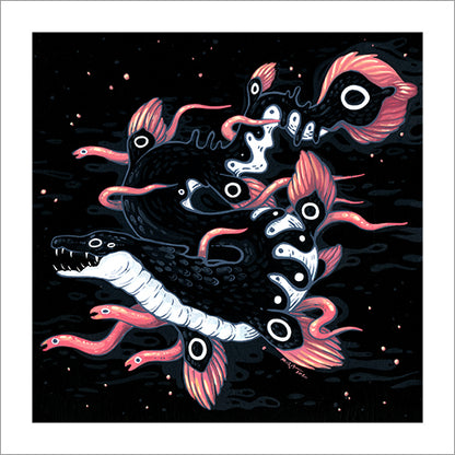 Faunwood - Sea Serpent Print