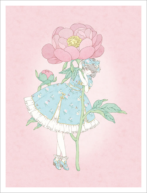 Kira Imai - Peony Dress (Mint) Print