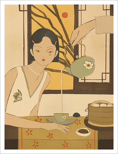 Lea Woo - Tea House Print