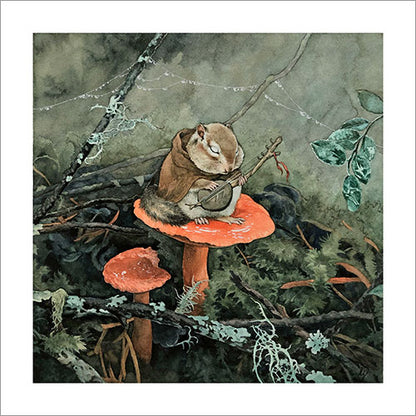 Lily Seika Jones - The Mushroom Bard Print