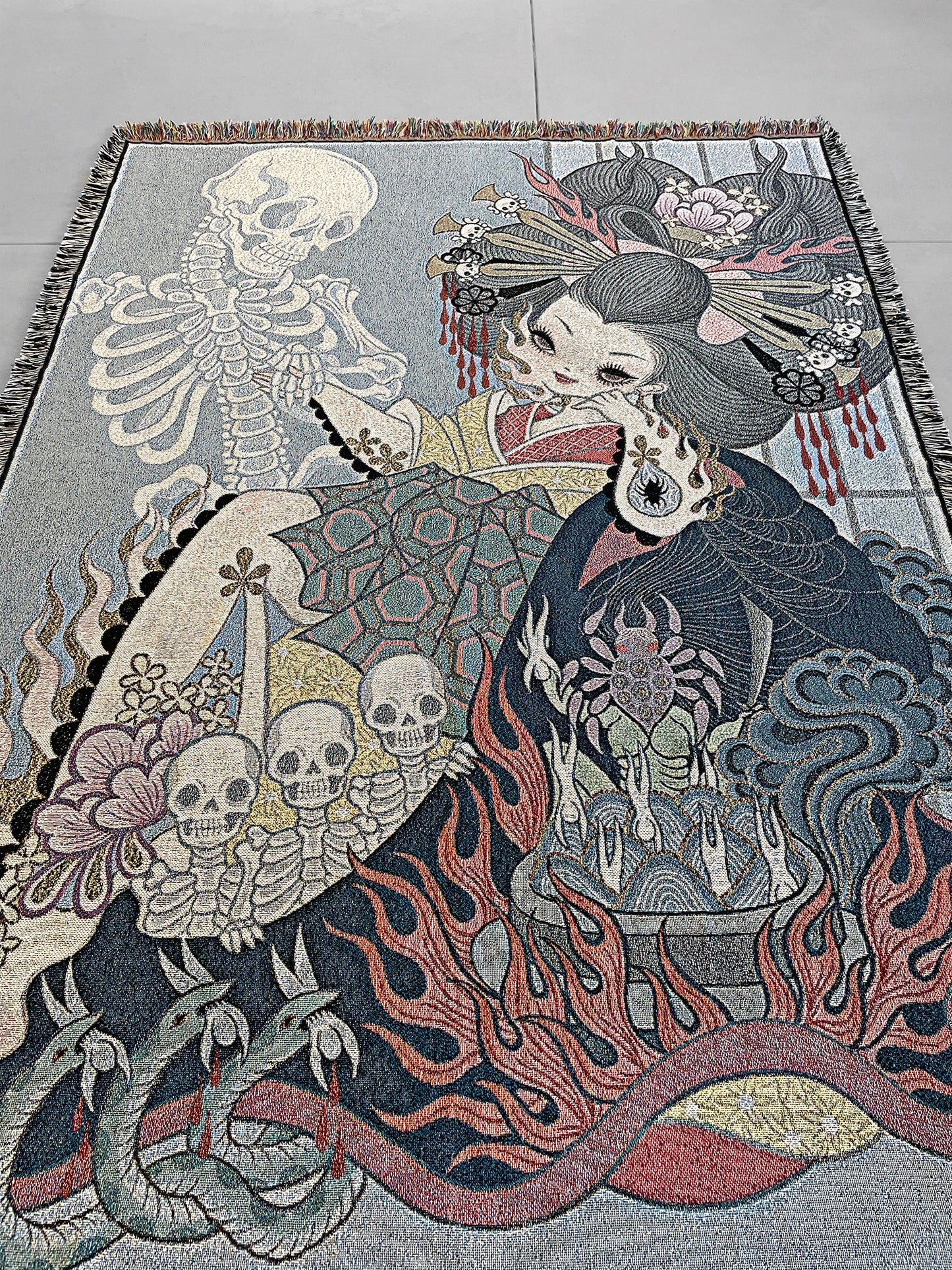 Junko Mizuno - Jigoku Dayu Blanket Tapestry