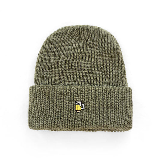 Drink and Draw Watch Cap - Army Green