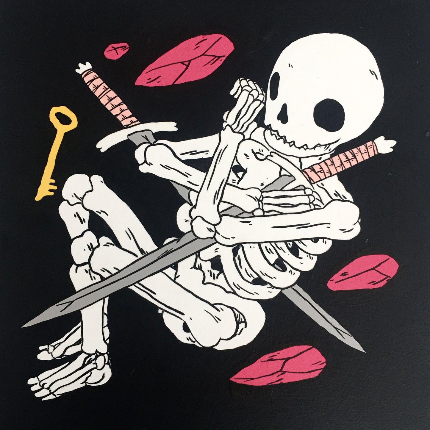 Deth P. Sun - Skeleton in Ground with Sword