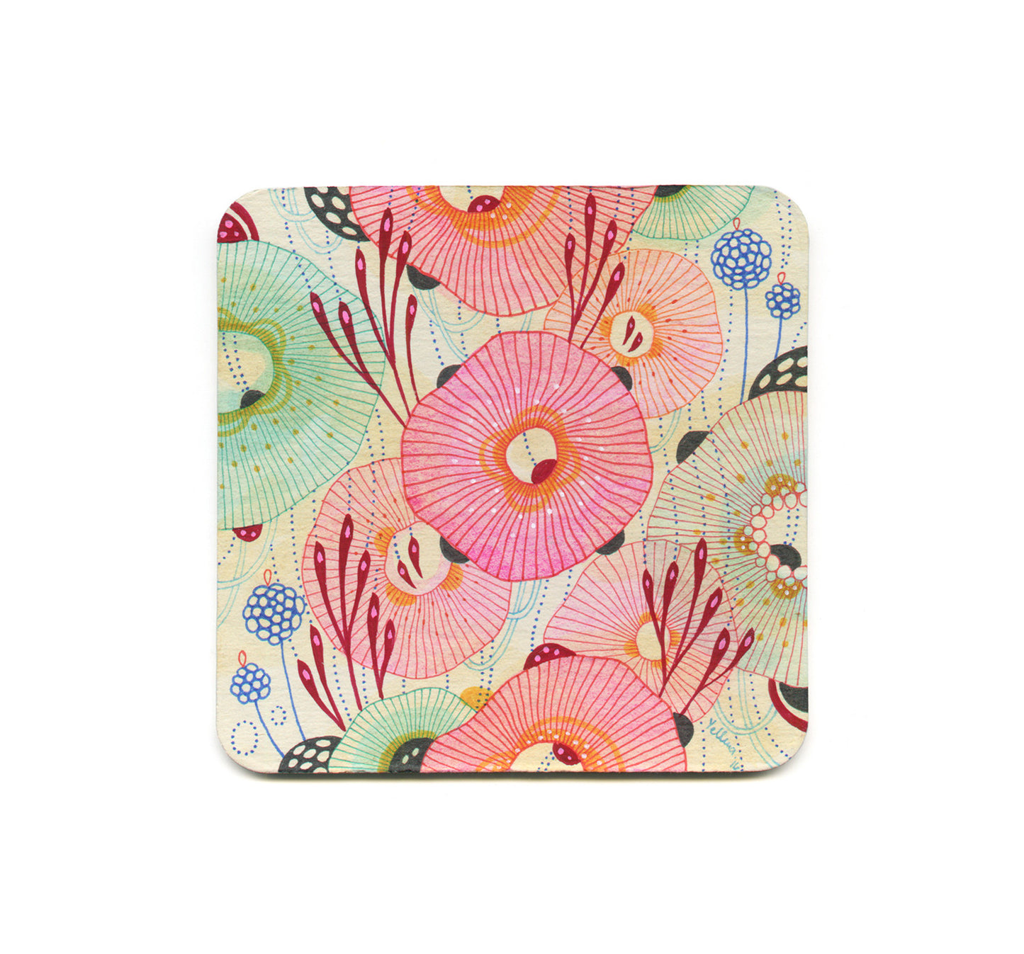 S1 Yellena James - Floral 1 Coaster
