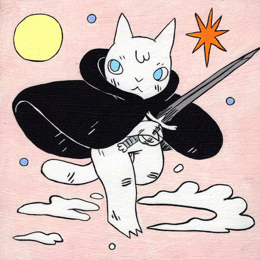 Deth P. Sun - Caped Cat with Sword