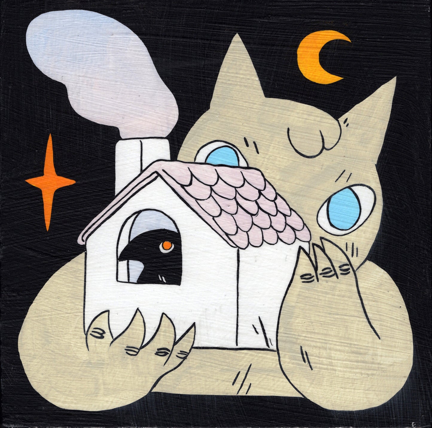 Deth P. Sun - Cat With Bird House