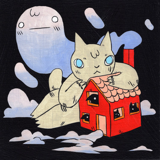 Deth P. Sun - Cat with Little Red House