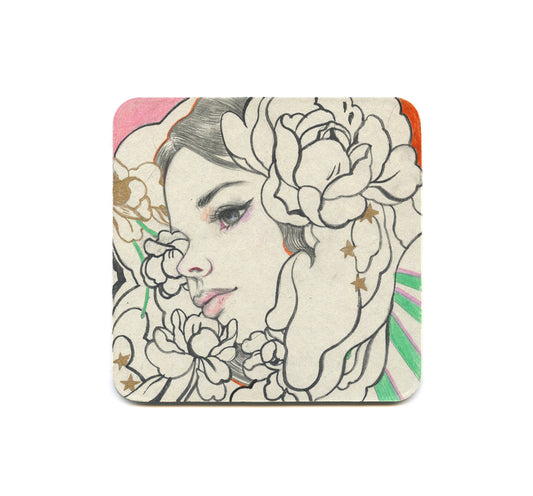 S2 Helice Wen - Pattern Square #1 Coaster
