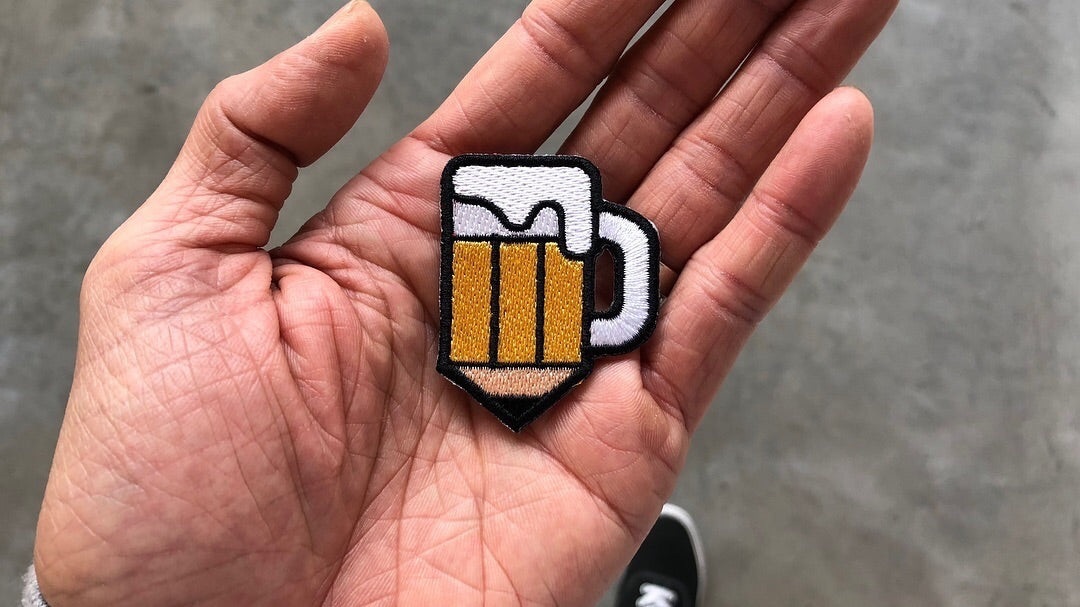 Drink and Draw Society Iron On Patch