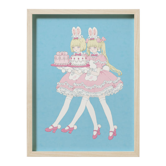 Kira Imai - Bunny Parlor Framed Print