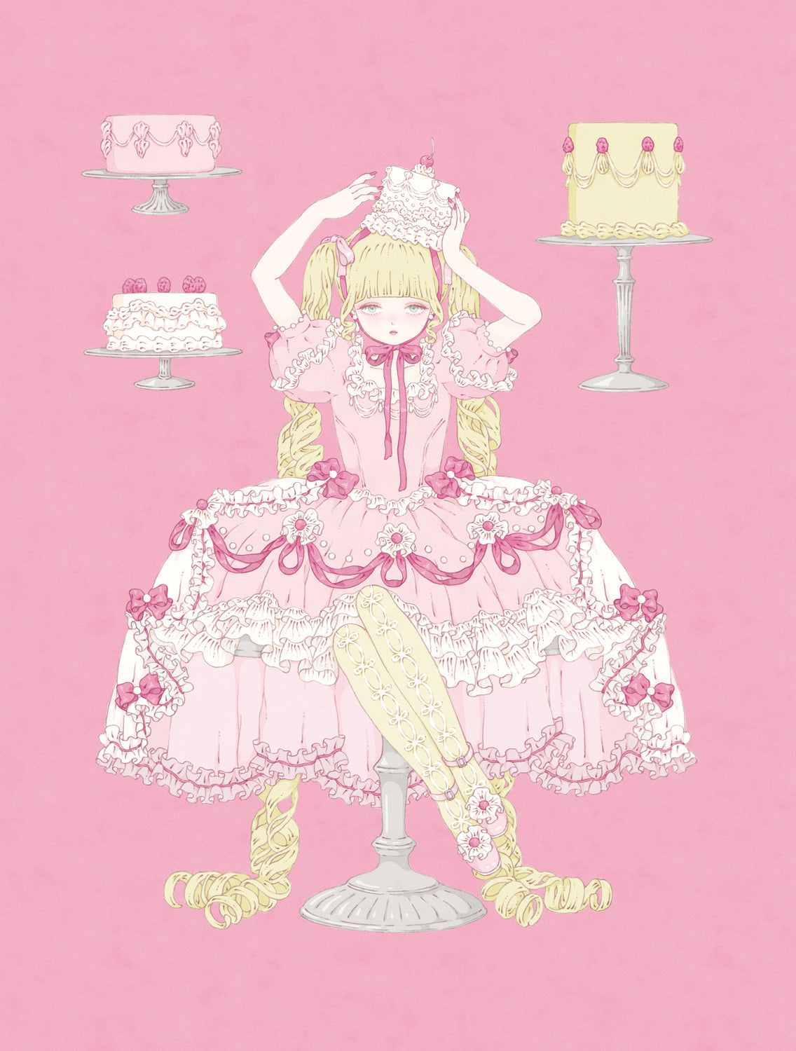 Kira Imai - Cherry Cake Dress Print