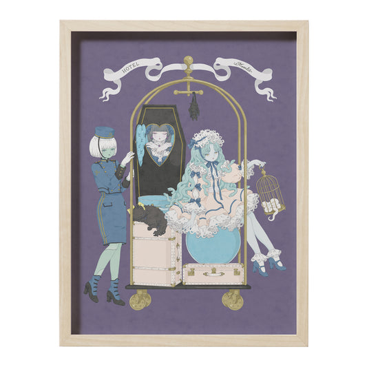 Kira Imai - Hotel Moonlit Framed Print
