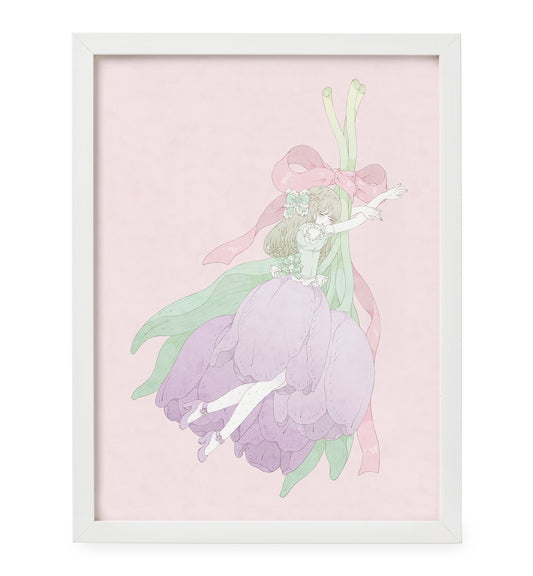 Kira Imai - Tulip Dress Framed Print