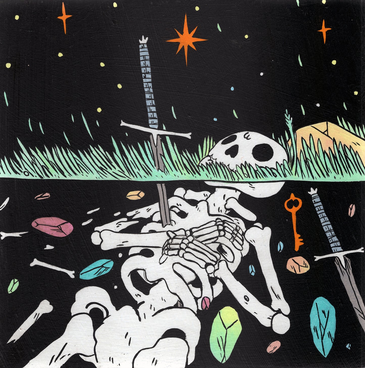 Deth P. Sun - Skeleton in Ground