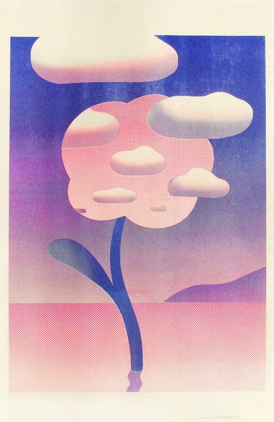 Maxwell McMaster - Cloud Risograph Print